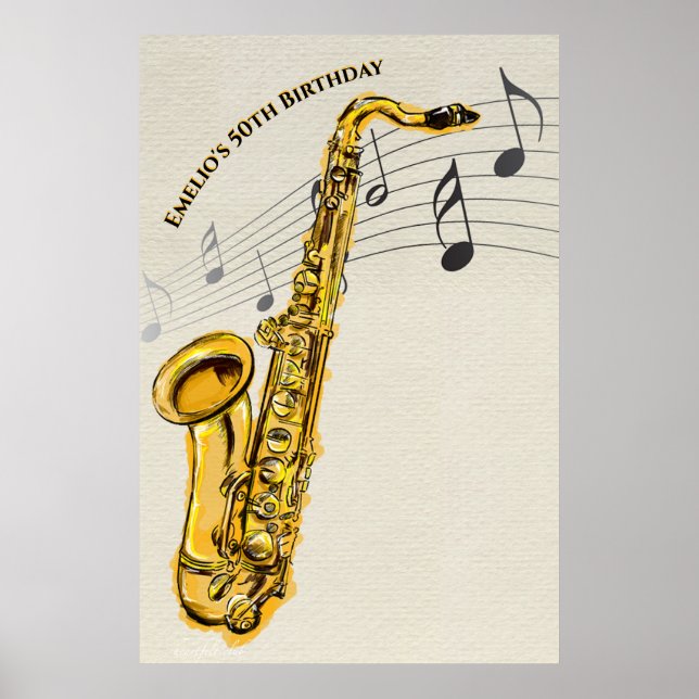 Saxophone Poster (Front)