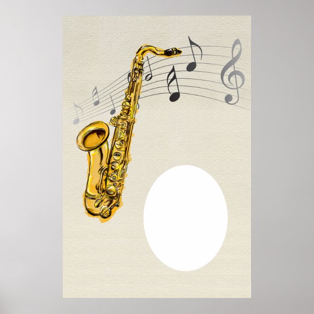 Saxophone Poster Custom (Front)