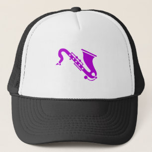 Saxophone - Purple Trucker Hat