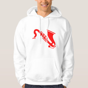 Saxophone - Red Hoodie