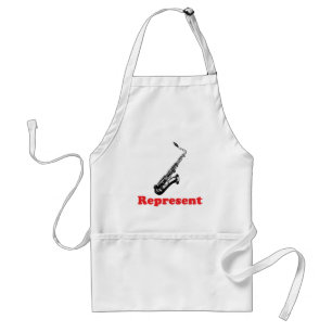 Saxophone Represent Standard Apron