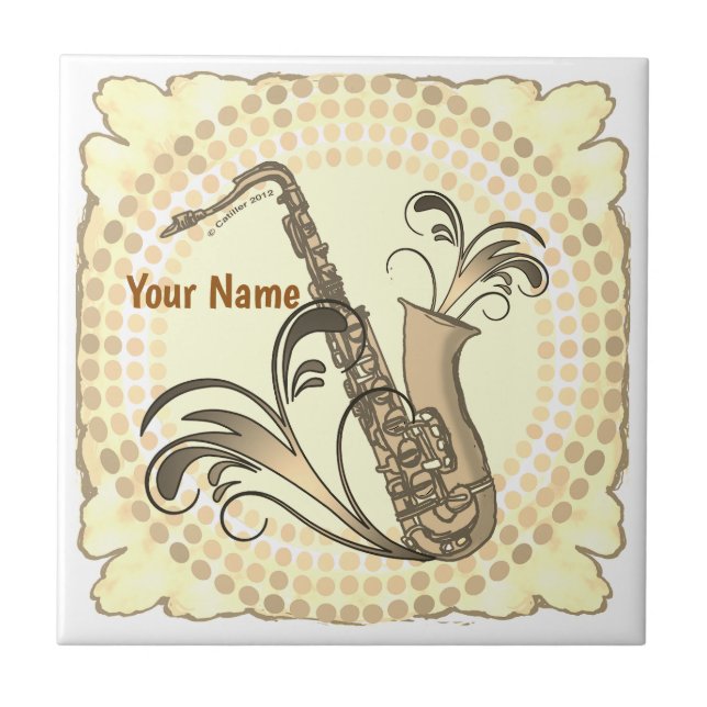 Saxophone Rhythm  Tile (Front)