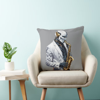 saxophone robot cushion