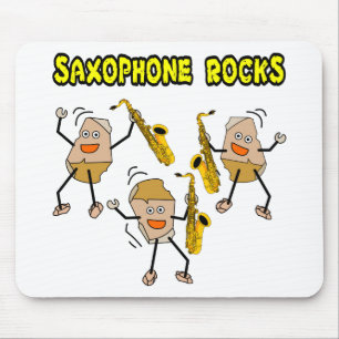 Saxophone Rocks Mouse Mat