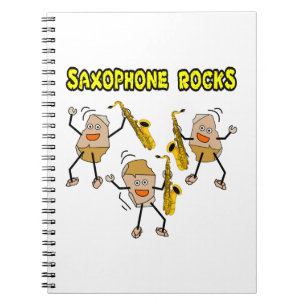 Saxophone Rocks Notebook
