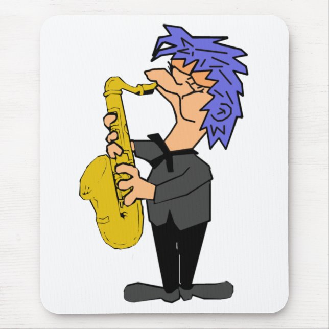 Saxophone Sam Mouse Mat (Front)