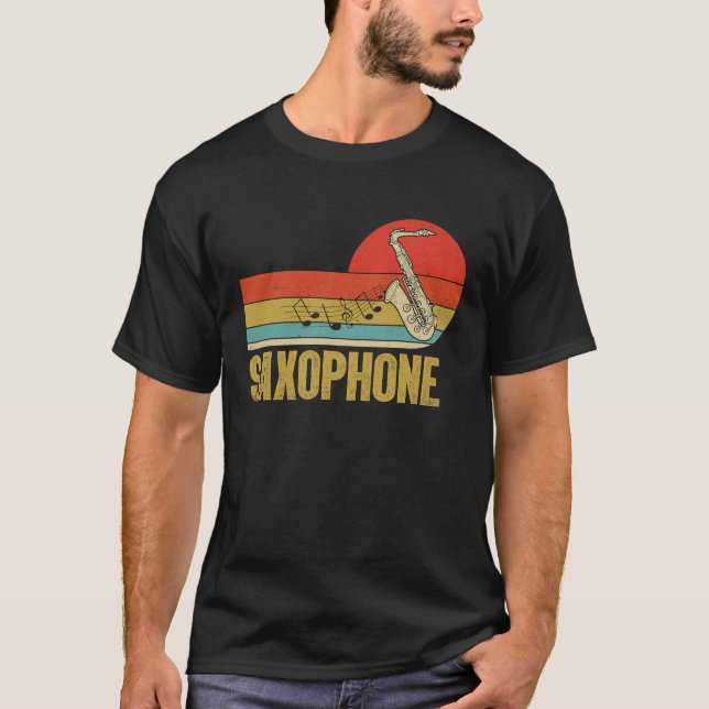 Saxophone Saxaphone Player Music Jazz Tenor  2 T-Shirt (Front)