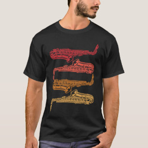 Saxophone Saxaphone Player Music Jazz Tenor T-Shirt