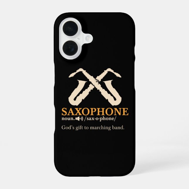Saxophone - Saxophone Definition iPhone 16 Case (Back)