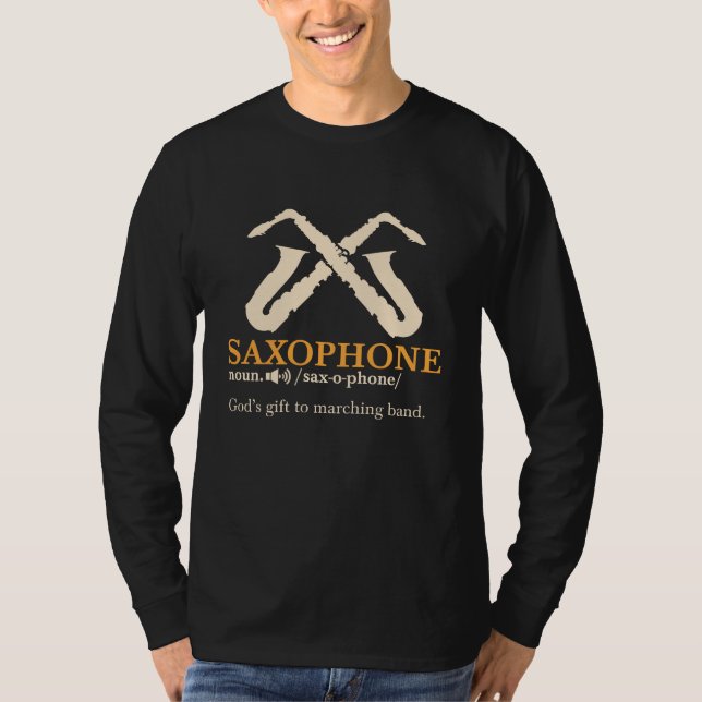 Saxophone - Saxophone Definition T-Shirt (Front)
