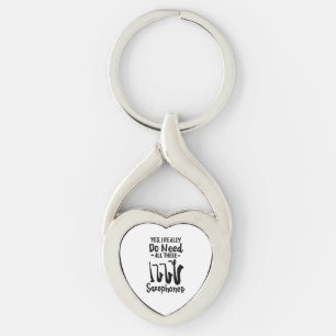 Saxophone - Saxophone Types Key Ring