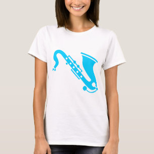 Saxophone - Sky Blue T-Shirt