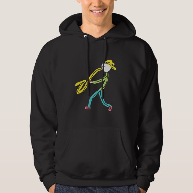Saxophone Stickman Hoodie (Front)