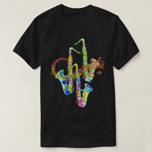 Saxophone T-Shirt (Design Front)