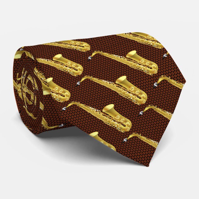 Saxophone Tie (Rolled)