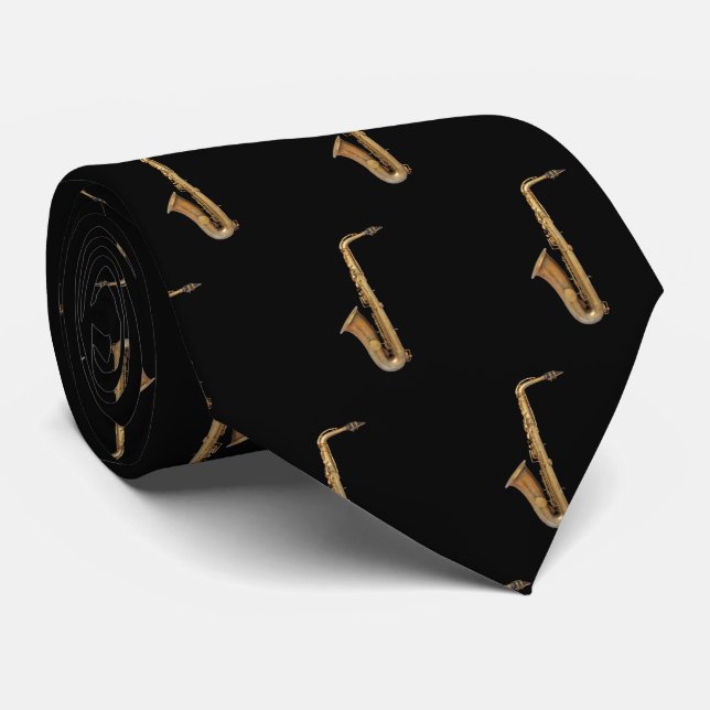 Saxophone Tie (Rolled)
