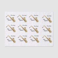 Saxophone Tissue Paper