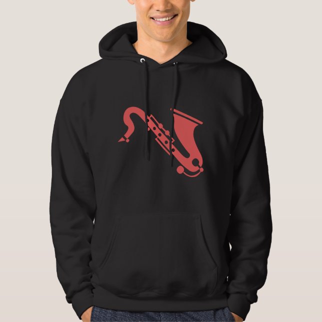 Saxophone - Tropical Pink Hoodie (Front)