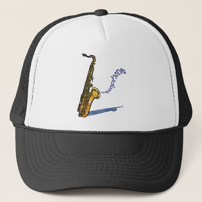 Saxophone Trucker Hat (Front)