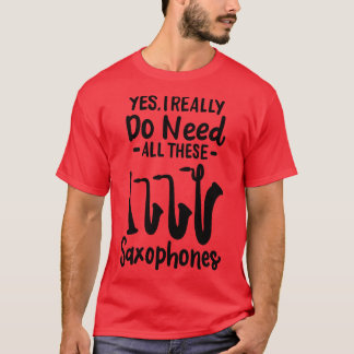 Saxophone Types 2 T-Shirt