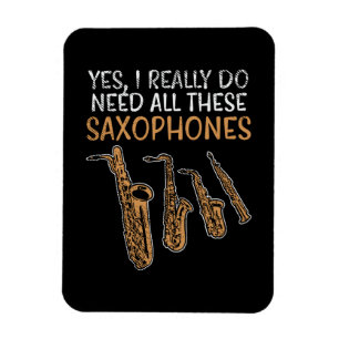 Saxophone Types Magnet