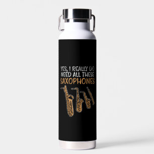Saxophone Types Water Bottle
