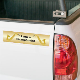 Saxophonist Bumper Sticker