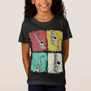 Saxophonist Gift Men Women Jazz Music Saxophone T-Shirt