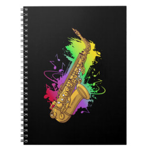 Saxophonist Music Notes Saxophone Notebook