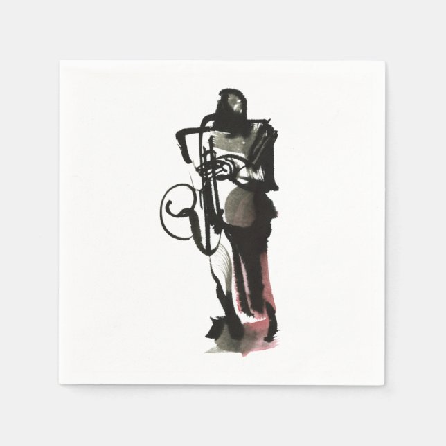 Saxophonist Napkin (Front)