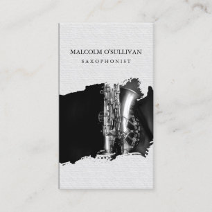 Saxophonist Saxophone Player Music Musician Business Card