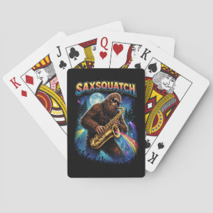 Saxsquatch Playing Cards