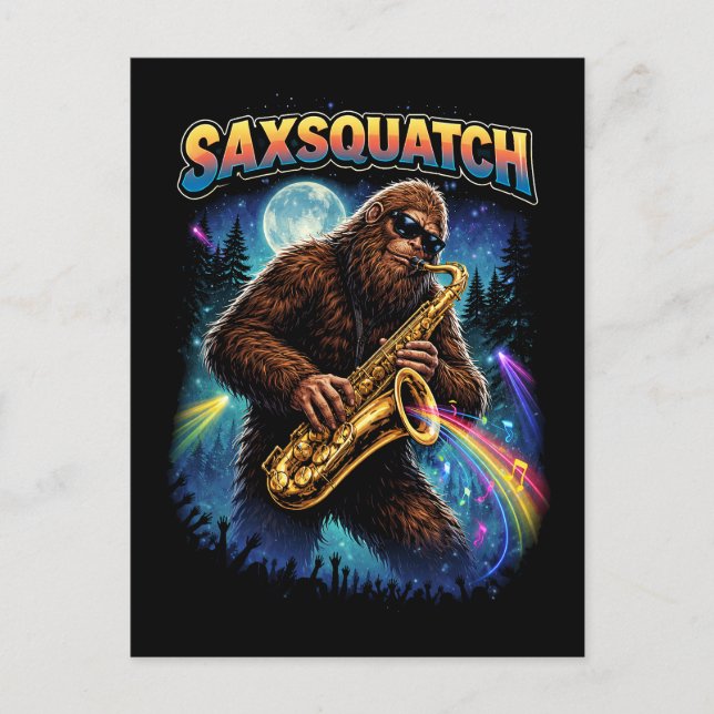 Saxsquatch Postcard (Front)