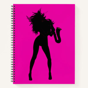 Saxy Lady Art - Notebook