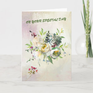 Say a Happy Birthday with lovely flowers Card