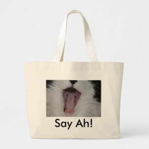 Say Ah!/Dentist Humour Large Tote Bag