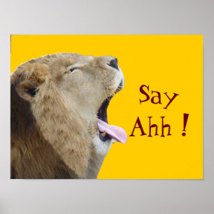 Say Ahh! Poster Print