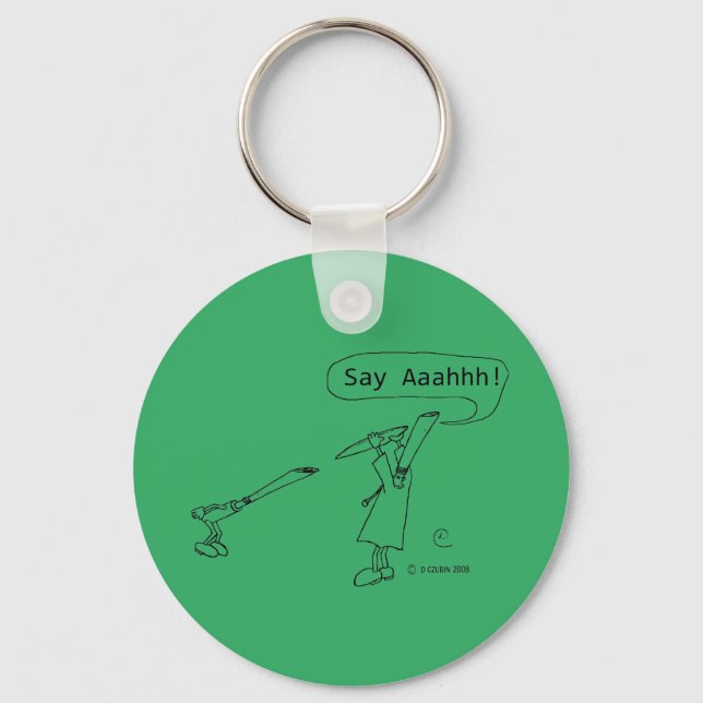 Say Ahhh Key Ring (Front)