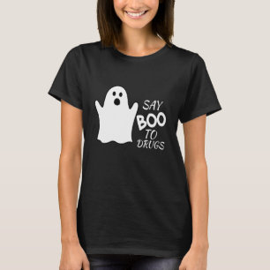 Say Boo To Drugs Halloween Red Ribbon Week Awaren T-Shirt