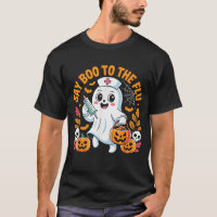 Say Boo To The Flu Nurse Ghost Halloween Vaccine