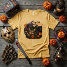 "Say Boop!" Horror Cat Selfie Jason Mask
