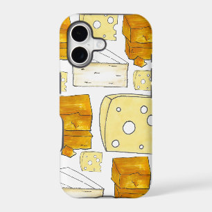 Say Cheese Brie Cheddar Swiss Print Foodie Food