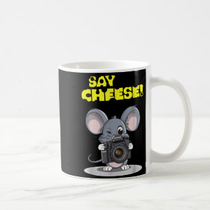 Say Cheese Funny Mouse Photographer Photo Camera H Coffee Mug