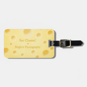"Say Cheese!" Holey Cheese Custom Camera Bag  Luggage Tag