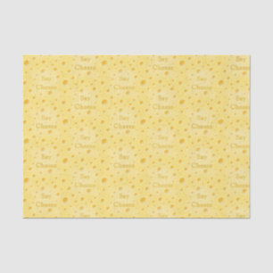 "Say Cheese" Holey Swiss Cheese Customisable Tissue Paper