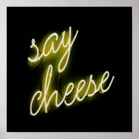 Say Cheese Neon Lights
