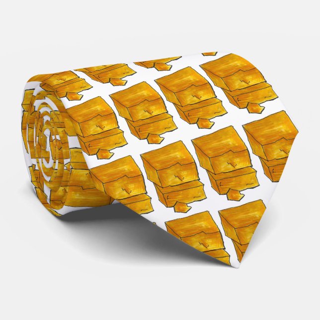 Say Cheese Sharp Cheddar Cheese Foodie Tie (Rolled)