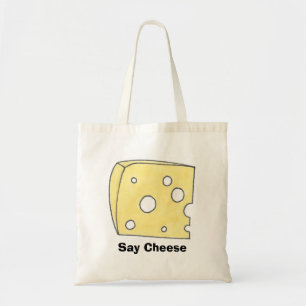Say Cheese Swiss Cheeses Wedge Dairy Food Tote Bag