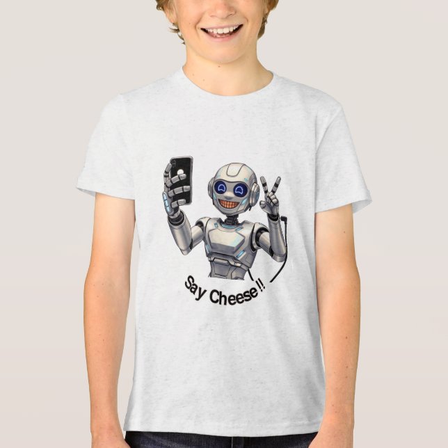 Say Cheese! Tri-Blend Shirt (Front)