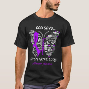 Say Faith Hope Love Alzheimerheimer Awareness Gift T-Shirt